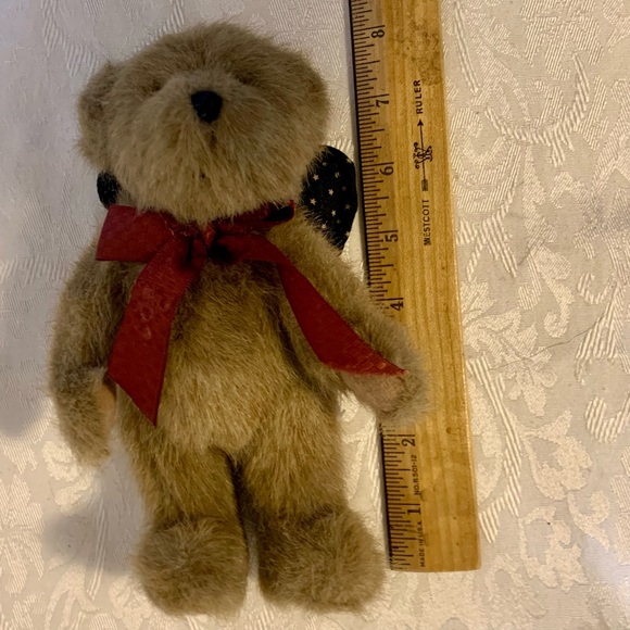 Boyds Bears Set of 4 (3 with Tags) Tyler Glorybear American Flag - Picture 11 of 16